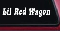 Lil Red Wagon Car or Truck Window Decal Sticker