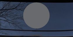 Solid Circle Car or Truck Window Decal Sticker (Silver)