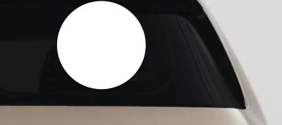 Solid Circle Car or Truck Window Vinyl Decal Sticker