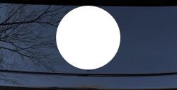 Solid Circle Car or Truck Window Decal Sticker