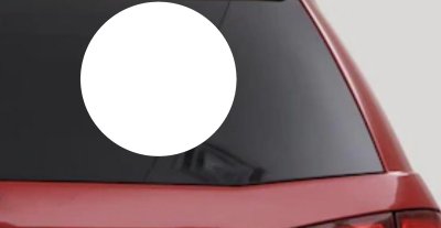 Solid Circle Car or Truck Window Vinyl Decal Sticker