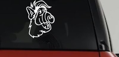 Alf Car or Truck Window Vinyl Decal Sticker