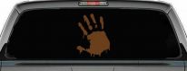 Paint Mud Hand Wave Special Orders Car or Truck Window Decal Sticker (Copper)