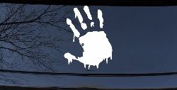 Paint Mud Hand Wave Special Orders Car or Truck Window Decal Sticker