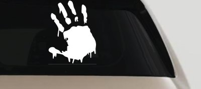 Paint Mud Hand Wave Special Orders Car or Truck Window Vinyl Decal Sticker