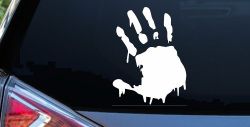Paint Mud Hand Wave Special Orders Car or Truck Window Decal Sticker