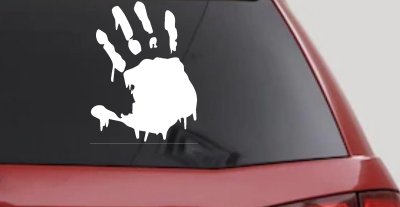 Paint Mud Hand Wave Special Orders Car or Truck Window Vinyl Decal Sticker