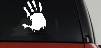Paint Mud Hand Wave Special Orders Car or Truck Window Vinyl Decal Sticker