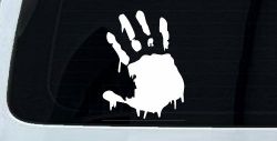 Paint Mud Hand Wave Special Orders Car or Truck Window Decal Sticker