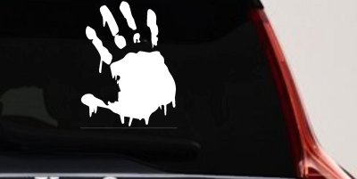Paint Mud Hand Wave Special Orders Car or Truck Window Vinyl Decal Sticker
