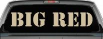 Big Red Special Orders Car or Truck Window Decal Sticker (Desert Sand)
