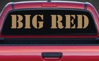 Big Red Special Orders Car or Truck Window Decal Sticker (Light Brown)