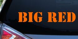 Big Red Special Orders Car or Truck Window Decal Sticker (Orange)