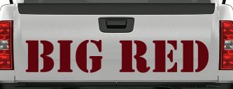 Big Red Special Orders Car or Truck Window Decal Sticker (Purple Red)