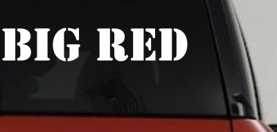 Big Red Special Orders Car or Truck Window Vinyl Decal Sticker