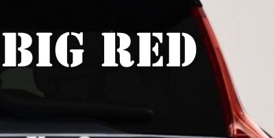 Big Red Special Orders Car or Truck Window Vinyl Decal Sticker