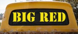 Big Red Special Orders Car or Truck Window Decal Sticker (Yellow)