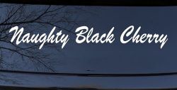 Naughty Black Cherry Car or Truck Window Decal Sticker
