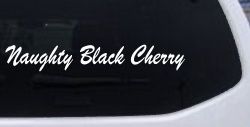 Naughty Black Cherry Car or Truck Window Decal Sticker