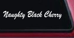 Naughty Black Cherry Car or Truck Window Decal Sticker