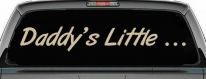 Daddys Little Car or Truck Window Vinyl Decal Sticker (Desert Sand)