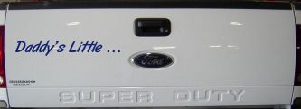 Daddys Little Car or Truck Window Decal Sticker (Navy)