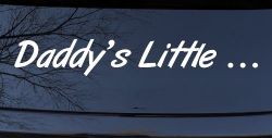 Daddys Little Car or Truck Window Decal Sticker