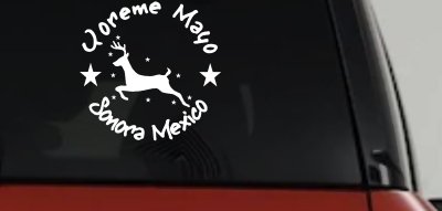 Yoreme Mayo Sonora Mexico Car or Truck Window Vinyl Decal Sticker