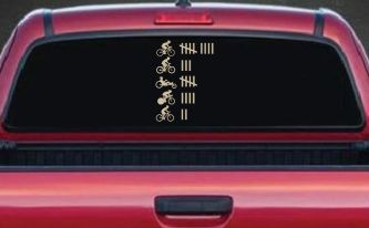 CUSTOMER SPECIAL REQUEST Keeping Count Car Truck Vinyl Window Decal Sticker (Desert Sand)