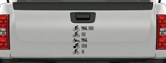 CUSTOMER SPECIAL REQUEST Keeping Count Car Truck Vinyl Window Decal Sticker (Matte Black)