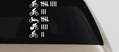 CUSTOMER SPECIAL REQUEST Keeping Count Car Truck Vinyl Window Decal Sticker