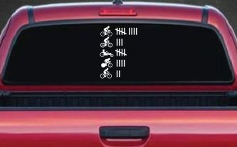 CUSTOMER SPECIAL REQUEST Keeping Count Car Truck Vinyl Window Decal Sticker