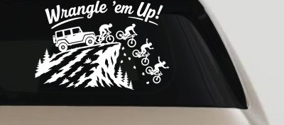 CUSTOMER SPECIAL REQUEST WRANGLE Car Truck Vinyl Window Decal Sticker