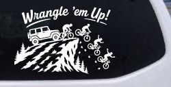 CUSTOMER SPECIAL REQUEST WRANGLE Car Truck Vinyl Window Decal Sticker