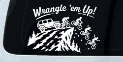 CUSTOMER SPECIAL REQUEST WRANGLE Car Truck Vinyl Window Decal Sticker