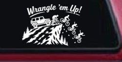 CUSTOMER SPECIAL REQUEST WRANGLE Car Truck Vinyl Window Decal Sticker