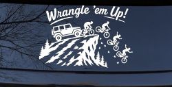 CUSTOMER SPECIAL REQUEST WRANGLE Car Truck Vinyl Window Decal Sticker