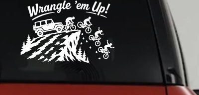 CUSTOMER SPECIAL REQUEST WRANGLE Car Truck Vinyl Window Decal Sticker
