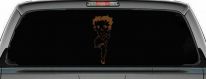 Betty Boop Hands Together Lady Biker Cartoons Car or Truck Window Decal Sticker (Copper)
