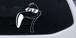 Flamingo Cartoons Car or Truck Window Decal Sticker