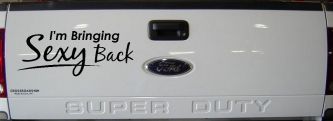 Im Bringing Sexy Back Car or Truck Window Decal Sticker (Black)