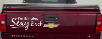 Im Bringing Sexy Back Car or Truck Window Decal Sticker (White)