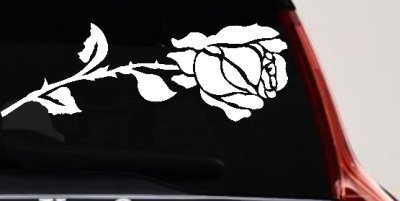 Rose Flower Car or Truck Window Vinyl Decal Sticker
