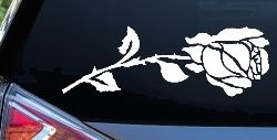 Rose Flower Car or Truck Window Decal Sticker