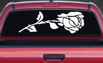 Rose Flower Car or Truck Window Decal Sticker