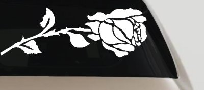 Rose Flower Car or Truck Window Vinyl Decal Sticker