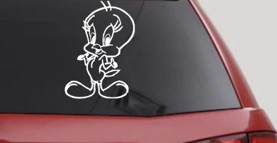 Tweety Bird  Cartoon Car or Truck Window Vinyl Decal Sticker