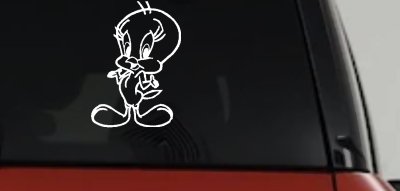 Tweety Bird  Cartoon Car or Truck Window Vinyl Decal Sticker