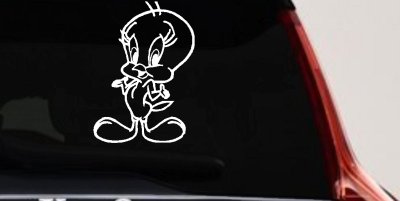 Tweety Bird  Cartoon Car or Truck Window Vinyl Decal Sticker