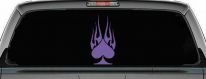 Flaming Spade Biker Car or Truck Window Decal Sticker (Purple)